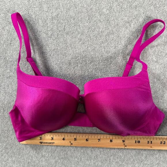 Victoria's Secret Push Up Bra Magenta Purple Women's 34B Underwire - Picture 2 of 4